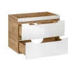 Hangwastafel Naturel En Wit - 80 Cm - Aruba