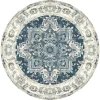 Havana Vloerkleed O200 Cm Blauw.