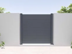 Hek, H182 X L188,6 Cm In Donkergrijs Aluminium - Otavio