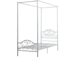 Hemelbed Leyna 90 X 190 Cm - Metaal - Wit