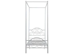 Hemelbed Leyna 90 X 190 Cm - Metaal - Wit