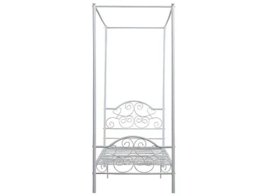 Hemelbed Leyna 90 X 190 Cm - Metaal - Wit
