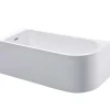 Hoekbad - 201 Liter - 150 X 75 X 58 Cm - Wit - Linkse Hoek - Anika