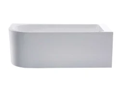 Hoekbad - 201 Liter - 150 X 75 X 58 Cm - Wit - Rechtse Hoek - Anika