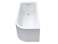 Hoekbad - 201 Liter - 150 X 75 X 58 Cm - Wit - Linkse Hoek - Anika