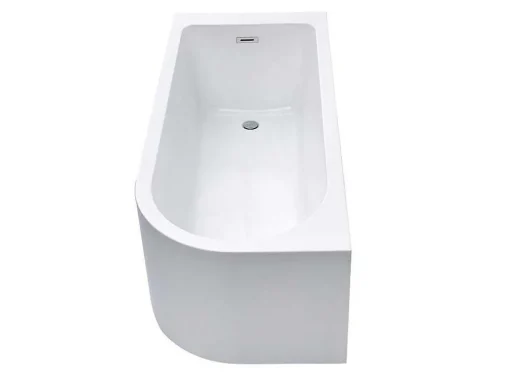 Hoekbad - 201 Liter - 150 X 75 X 58 Cm - Wit - Linkse Hoek - Anika