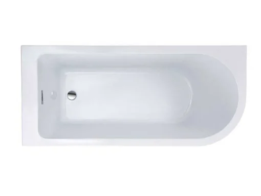 Hoekbad - 201 Liter - 150 X 75 X 58 Cm - Wit - Linkse Hoek - Anika