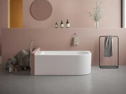 Hoekbad - 201 Liter - 150 X 75 X 58 Cm - Wit - Linkse Hoek - Anika
