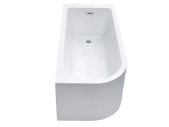 Hoekbad - 201 Liter - 150 X 75 X 58 Cm - Wit - Rechtse Hoek - Anika