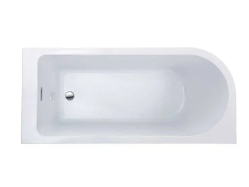Hoekbad - 201 Liter - 150 X 75 X 58 Cm - Wit - Rechtse Hoek - Anika