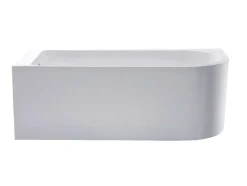 Hoekbad - 201 Liter - 150 X 75 X 58 Cm - Wit - Linkse Hoek - Anika