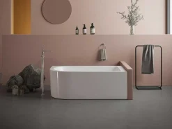 Hoekbad - 201 Liter - 150 X 75 X 58 Cm - Wit - Rechtse Hoek - Anika