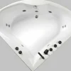 Hoekbadkuip Agyness - 263L - 135 X 135 X H57 Cm