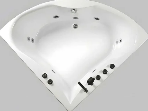 Hoekbadkuip Agyness - 263L - 135 X 135 X H57 Cm