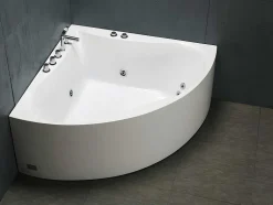 Hoekbadkuip Agyness - 263L - 135 X 135 X H57 Cm