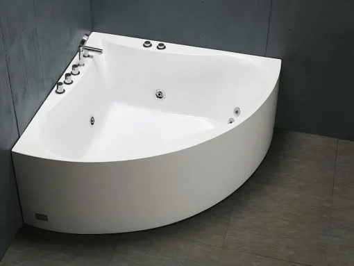 Hoekbadkuip Agyness - 263L - 135 X 135 X H57 Cm