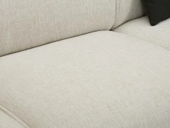 Hoekbank Met Hoek Links Van Beige Stof Damaca