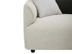 Hoekbank Met Hoek Links Van Beige Stof Damaca