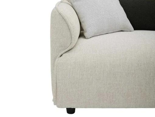 Hoekbank Met Hoek Links Van Beige Stof Damaca