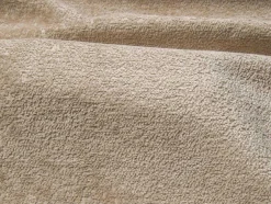 Hoekbank Met Hoek Rechts Van Beige Velours Met Textuur Talmine