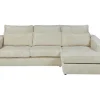 Hoekbank Mondovi Van Ribfluweel - Beige - Hoek Rechts