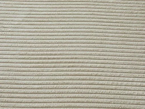Hoekbank Mondovi Van Ribfluweel - Beige - Hoek Rechts