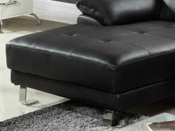 Hoekbank Van Hoogwaardig Leer Excelsior Ii - Zwart - Hoek Links