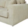 Hoekbank Van Ribfluweel Mondovi - Beige - Hoek Links