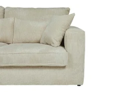 Hoekbank Van Ribfluweel Mondovi - Beige - Hoek Links