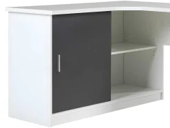 Hoekbureau Norwy - 2 Deuren & 2 Laden - Mdf Blad Met Granieteffect