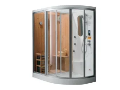 Hoekdouchecabine Balneo-Hamam-Sauna Haumea - L157Xd110Xh215Cm Linkerhoek
