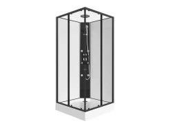 Hoekdouchecabine Met Massagefunctie - L80 X B80 X H225 Cm - Kivora