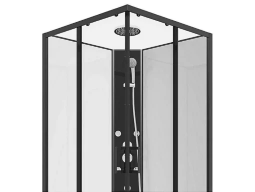 Hoekdouchecabine Met Massagefunctie - L80 X B80 X H225 Cm - Kivora