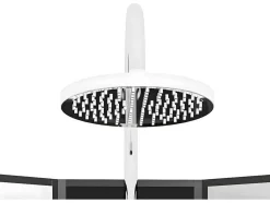 Hoekdouchecabine Met Massagefunctie - L80 X B80 X H225 Cm - Kivora