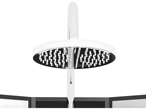 Hoekdouchecabine Met Massagefunctie - L80 X B80 X H225 Cm - Kivora