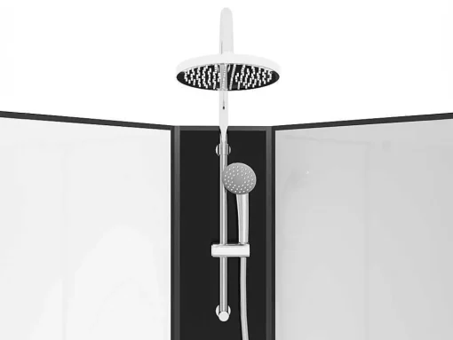 Hoekdouchecabine Met Massagefunctie - L80 X B80 X H225 Cm - Kivora