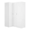 Hoekkast Met 3 Deuren - L132 Cm - Wit - Listowel