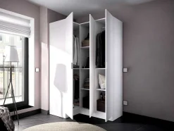 Hoekkast Met 3 Deuren - L132 Cm - Wit - Listowel