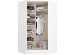 Hoekkast Met 2 Deuren - L101 Cm - Wit - Aurali