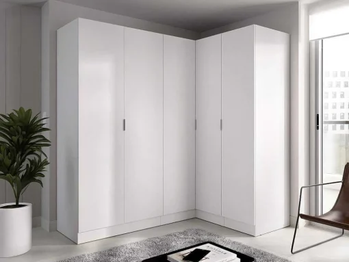 Hoekkast Met 5 Deuren - L173 Cm - Wit - Listowel