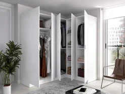 Hoekkast Met 5 Deuren - L173 Cm - Wit - Listowel