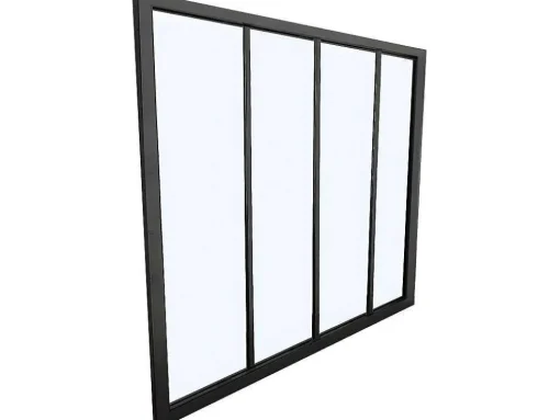 Hoekraam Werkplaats Van Gepoedercoat Aluminium - L120 X B60 X H130 Cm - Zwart - Bayview