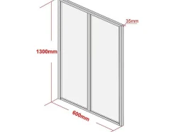 Hoekraam Werkplaats Van Gepoedercoat Aluminium - L120 X B60 X H130 Cm - Zwart - Bayview