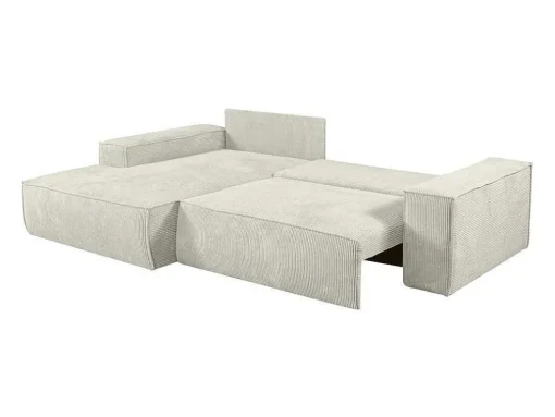 Hoekslaapbank Amelia Van Pascal Morabito - Ribfluweel - Beige - Hoek Links