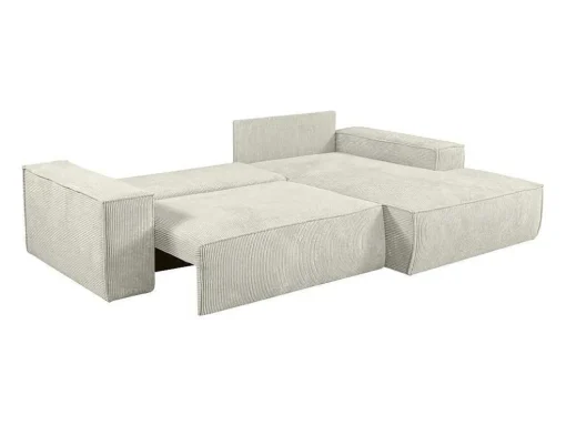 Hoekslaapbank Amelia Van Pascal Morabito - Ribfluweel - Beige - Hoek Rechts