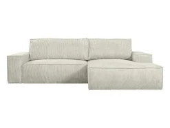 Hoekslaapbank Amelia Van Pascal Morabito - Ribfluweel - Beige - Hoek Rechts