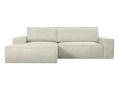 Hoekslaapbank Amelia Van Pascal Morabito - Ribfluweel - Beige - Hoek Links