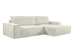 Hoekslaapbank Amelia Van Pascal Morabito - Ribfluweel - Beige - Hoek Rechts