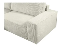 Hoekslaapbank Amelia Van Pascal Morabito - Ribfluweel - Beige - Hoek Links