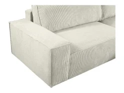 Hoekslaapbank Amelia Van Pascal Morabito - Ribfluweel - Beige - Hoek Rechts